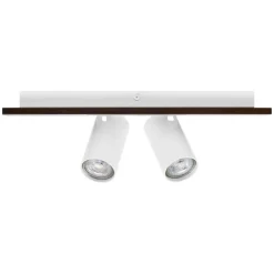 LEDVANCE LED-loftspot Mercury GU10, 2-lys, træ/hvid