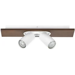 LEDVANCE LED-loftspot Mercury GU10, 2-lys, træ/hvid