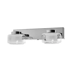 LEDVANCE LED-væglampe Orbis Flame, 2 lyskilder, krom, IP44