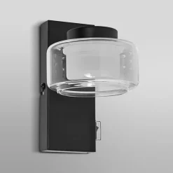 LEDVANCE LED-væglampe Orbis Flame, 1 lyskilde, sort, IP44