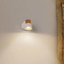 LEDVANCE LED-vægspot Cork, GU10, dæmpbar, hvid