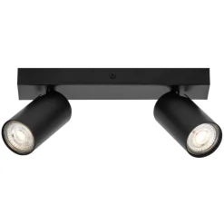 LEDVANCE Octagon LED-spotlight, dæmpbar, to lamper, sort