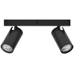 LEDVANCE Octagon LED-spotlight, dæmpbar, to lamper, sort