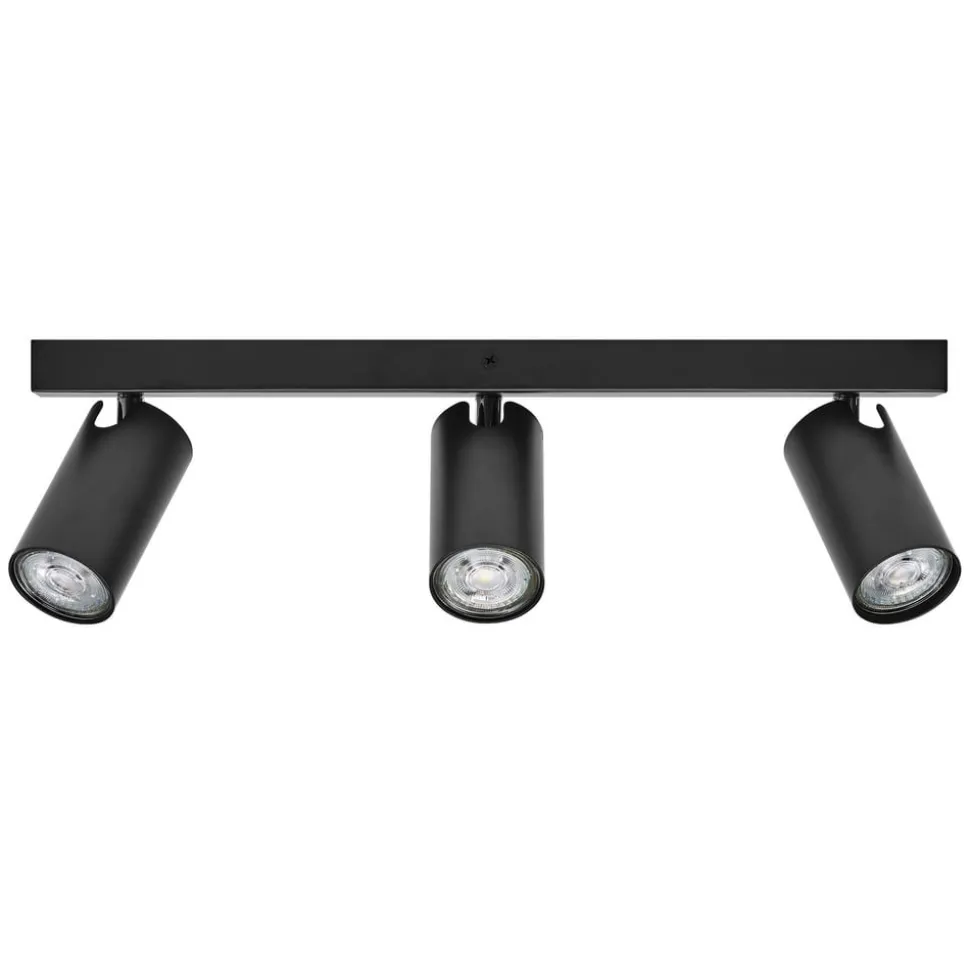 LEDVANCE Octagon LED-spotlight, dæmpbar, tre pærer, sort