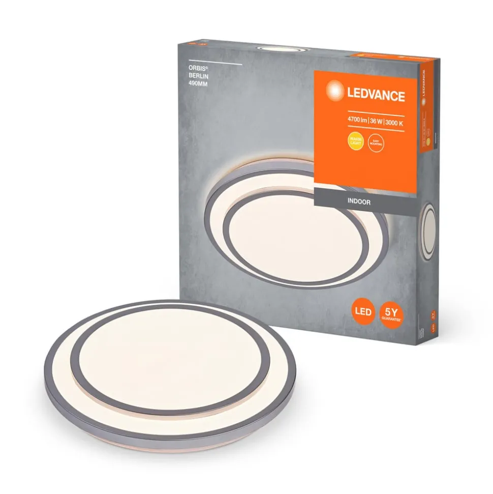 Ledvance Orbis Berlin LED-loftslampe sølv 49 cm