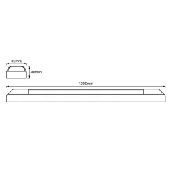 LEDVANCE Power Batten Dopp loftslampe120cm 4,000K