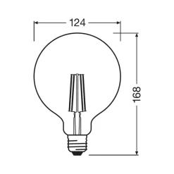 LEDVANCE SMART+ WiFi filament E27 6 W 827 G125