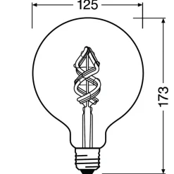 LEDVANCE SMART+ WiFi Filament Globe RGBW E27 4,5 W