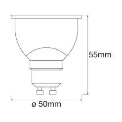 LEDVANCE SMART+ WiFi GU10-reflektor 4,9 W 45° CCT