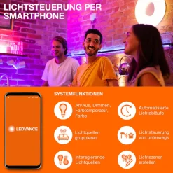 LEDVANCE SMART+ WiFi LED-loftventilator, cylinder