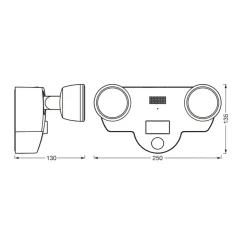 LEDVANCE SMART+ WiFi Multispot Camera væglampe