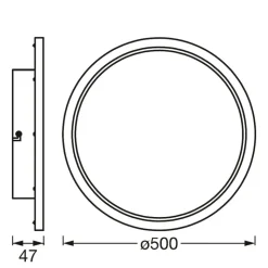 LEDVANCE SMART+ WiFi Orbis Disc, sort, Ø 50 cm