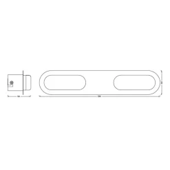 LEDVANCE SMART+ WiFi Orbis Wall Duplo, sort, 2 lk