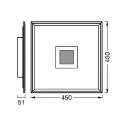 LEDVANCE SMART+ WiFi Planon Plus Hole 45x45cm hvid