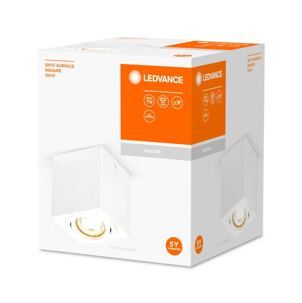 LEDVANCE Surface Square loftspot GU10 hvid