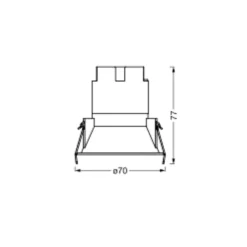 LEDVANCE Twist LED-spot Ø7cm 830 hvid/hvid