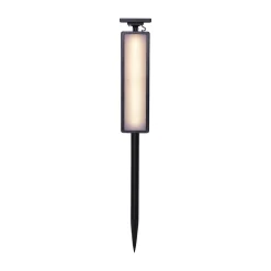 LED-vejlampe solcelle Pathy med husnummer