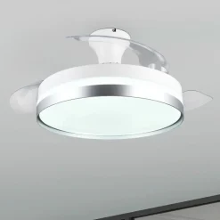 LED-ventilator Lindberg DC lydsvag Ø 100 cm CCT fjernbetjening