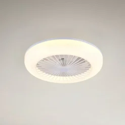 LED-ventilator Mora, DC, støjsvag, Ø 45 cm, CCT, fjernbetjening
