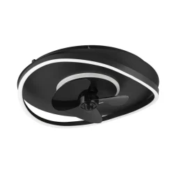 LED-ventilator Sortland, DC, støjsvag, 50 cm, CCT, fjernbetjening