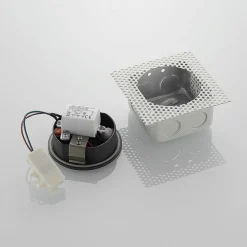 LED-vægindbygningslampe Pordis, IP65, rund
