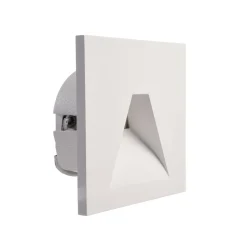 LED-vægindbygningslampe SET Alwaid, hvid 8 x 8 cm vinkel 2.700 K