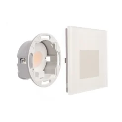 LED-vægindbygningslampe SET Alwaid, matteret glas, 8 x 8 cm, 2.700 K