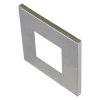 LED-vægindbygningslampe Wall F, grå, 0,9 W, 7,5 x 7,5 cm
