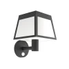 LED-væglampe Altilia, sort, plast, sensor
