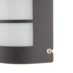 LED-væglampe Aqua Marco Stål antracit Raster Sensor