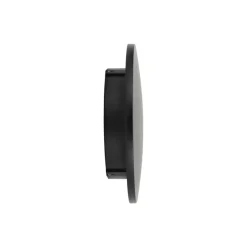 LED-væglampe Aria M, sort, aluminium, Ø 18 cm