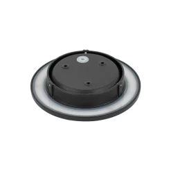 LED-væglampe Aria M, sort, aluminium, Ø 18 cm