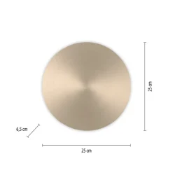LED-væglampe batteri Puntua Ø 25 cm messing mat