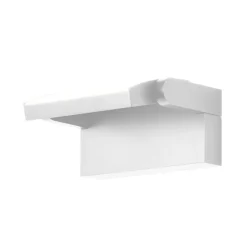LED-væglampe CMD 9110, hvid, bredde 21 cm, metal, IP54