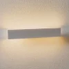 LED-væglampe Concha 47 cm, hvid