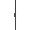 LED-væglampe Demi L, sort, aluminium, højde 144 cm, IP54