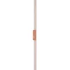 LED-væglampe Demi L, teglrød, aluminium, højde 144 cm, IP54