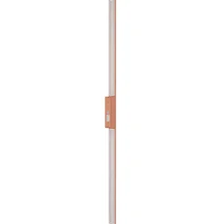 LED-væglampe Demi L, teglrød, aluminium, højde 144 cm, IP54