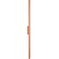 LED-væglampe Demi L, teglrød, aluminium, højde 144 cm, IP54