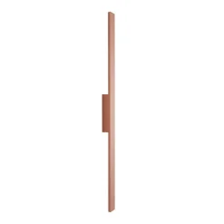 LED-væglampe Demi M, teglrød, aluminium, højde 100 cm, IP54
