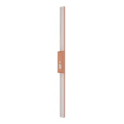 LED-væglampe Demi M, teglrød, aluminium, højde 100 cm, IP54