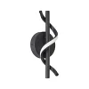 LED-væglampe Eunice, bredde 12 cm, sort, metal