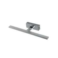 LED-væglampe Gallery kromfarvet metal bredde 41,5 cm IP44