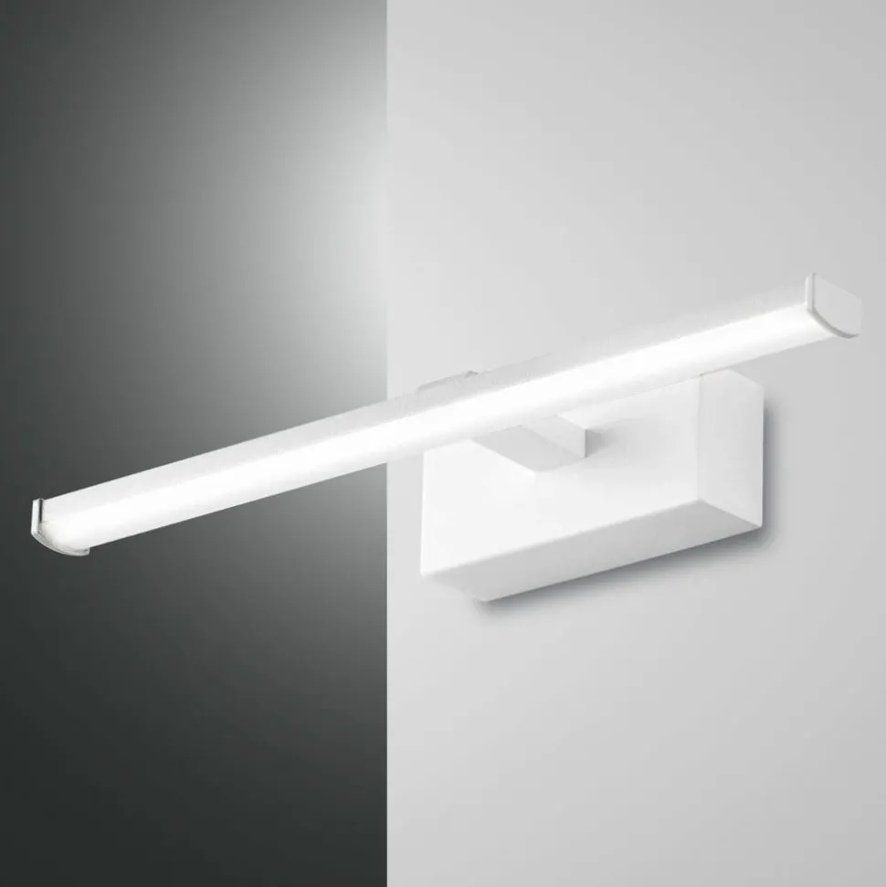LED-væglampe, hvid, bredde 30 cm