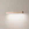 LED-væglampe i træ Teo, fyr, 46 cm, 3000 K