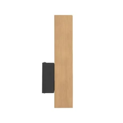 LED-væglampe i træ Teo, fyr, 31 cm, 3000 K
