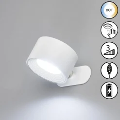 LED-væglampe Magnetics, hvid, CCT, med magnet