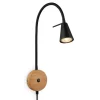 LED-væglampe 2180015 med trædetalje