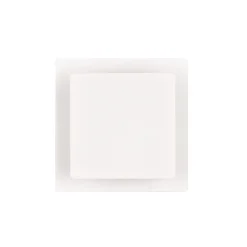LED-væglampe Mio, firkantet linse, mat hvid, indirekte
