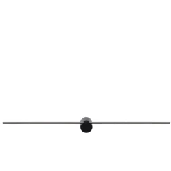 LED-væglampe Mizar, 90 cm, sort, IP44